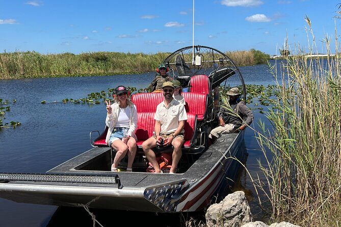 2 Hour Exclusive Everglades Airboat Safari - A private 2-hour Everglades airboat safari on a small boat