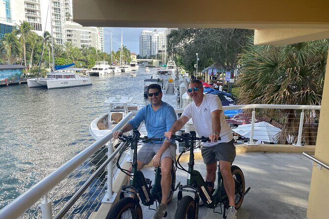 90 min Electric Bike Tour of Fort Lauderdale (min 2) - Andrews Bridge and the Downtowner Fish House Feel