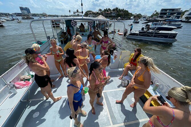 Fort Lauderdale's Largest Party Pontoon - Onboard comfort: restroom, coolers, and the practical things that make it better