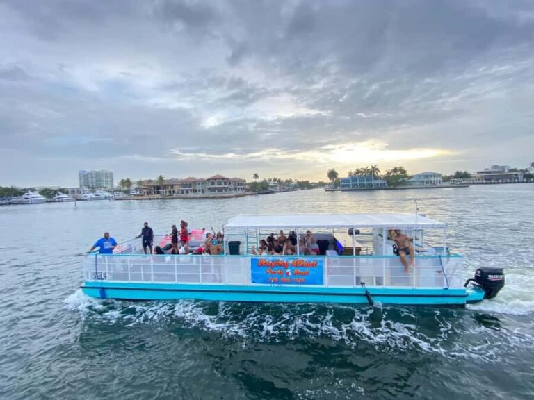 Ft. Lauderdale: Party Boat Tour to the Sandbar with Tunes - BYOB setup and cooler rules that keep it easy