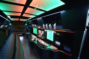 Party Bus Limo Sprinter Transfer Service Fort Lauderdale - Inside the Sprinter: amenities that make the ride feel like part of the day