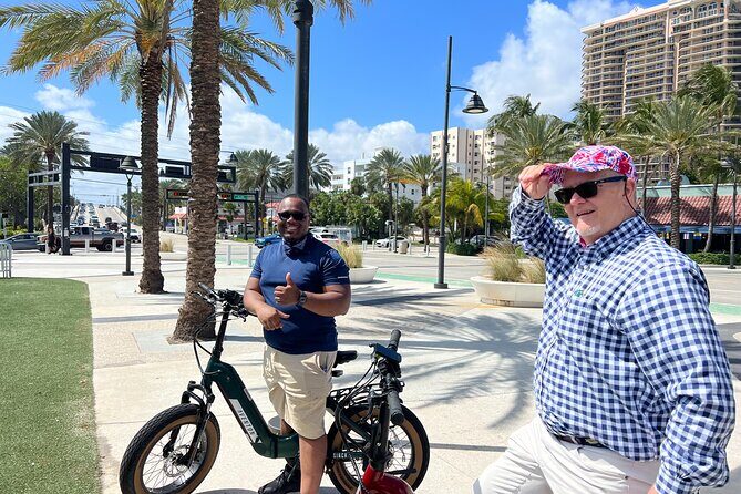 Private Tour of Fort Lauderdale on electric bikes for 2: $300 - Downtown along the New River, then the Broward Center’s stage glow