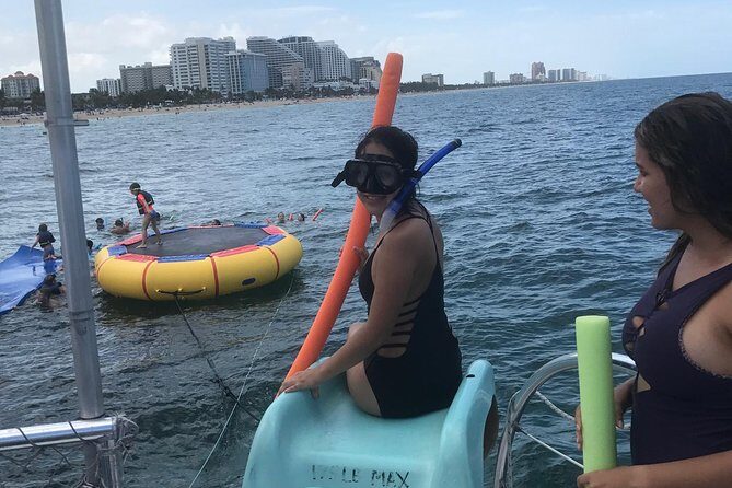 Sail & Splash Excursion in Ft. Lauderdale - The Splash Stop: Trampoline, Giant Floating Mat, and Slide Time