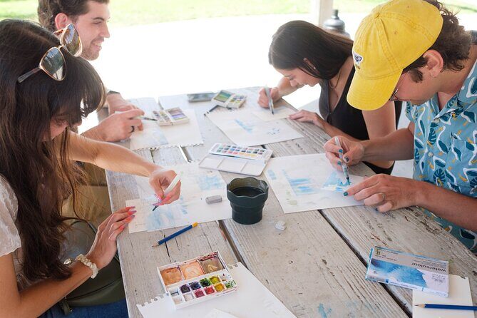 Watercolor Postcard Painting with a Local Artist - Hillsboro Inlet Lighthouse is the perfect watercolor subject