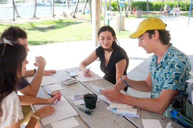 Watercolor Postcard Painting with a Local Artist - Price and value: what $60 buys you in Pompano Beach
